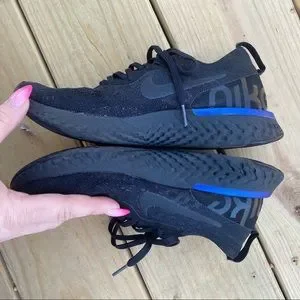 Nike Shoes Nike Epic React Flynit Black Sneakers 75 Poshmark